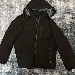 Club Room Men's Black Puffer Jacket